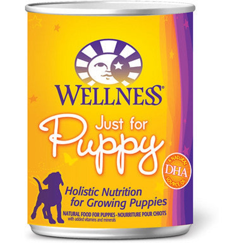 Complete Health Natural Just for Puppy Chicken and Salmon Recipe Wet Canned Dog Food 12.5-oz, case of 12