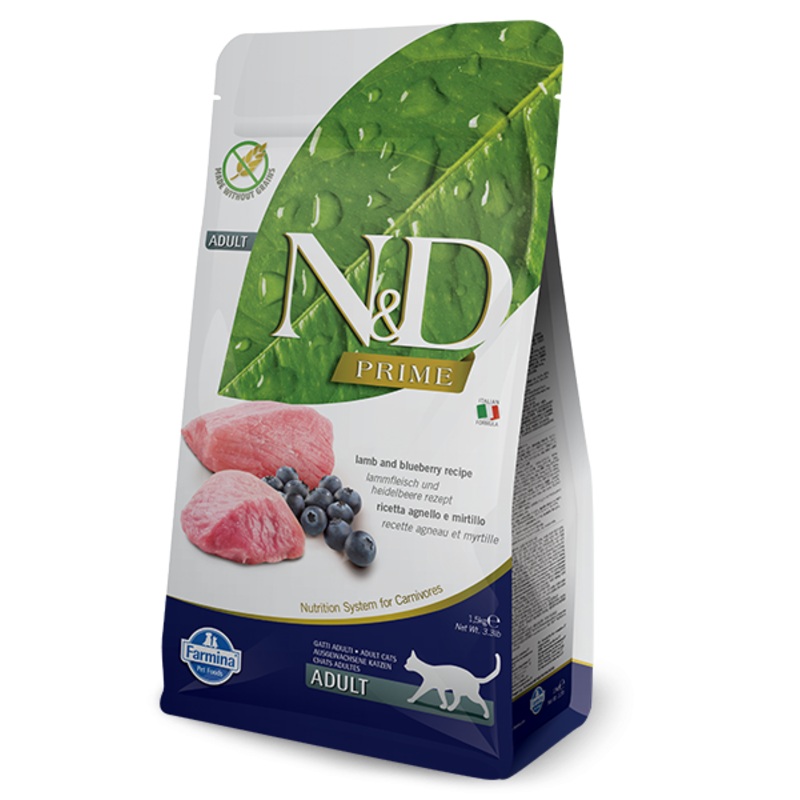 Farmina N&D Prime Formula Lamb & Blueberry Adult Cat Food