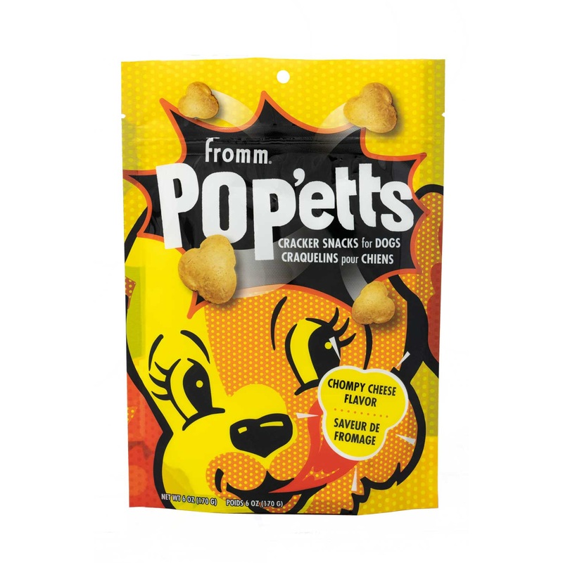 Fromm Pop’etts Chompy Cheese Flavor Cracker Snacks Dog Treats