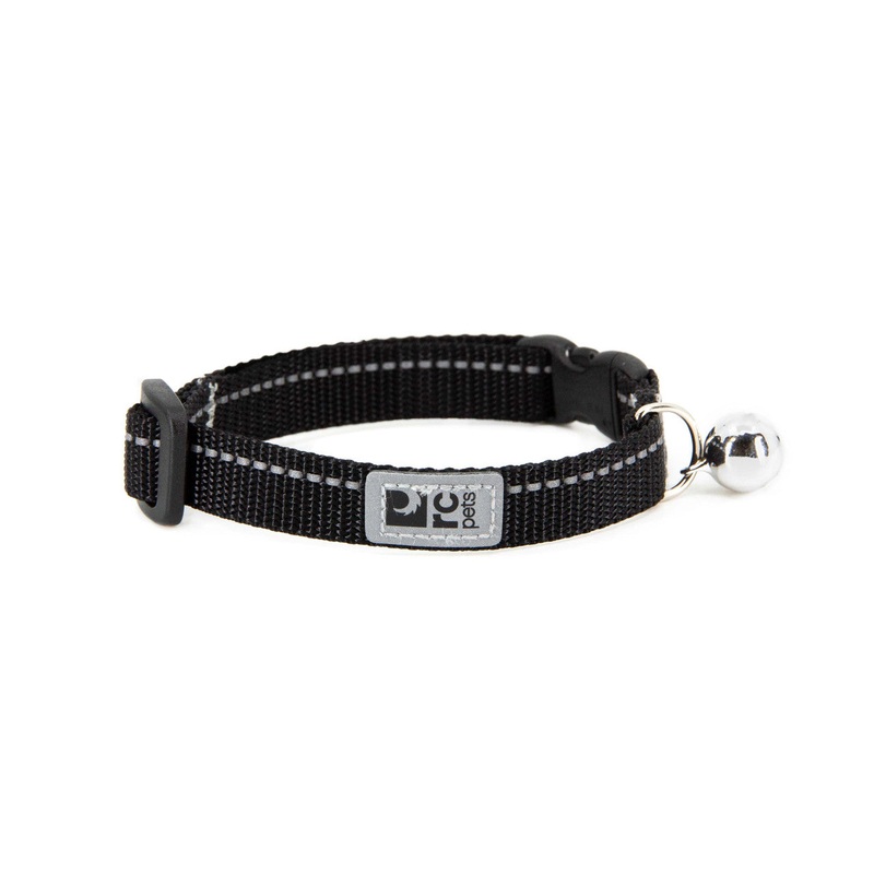 RC Pets Solid Black Breakaway Cat Collar
