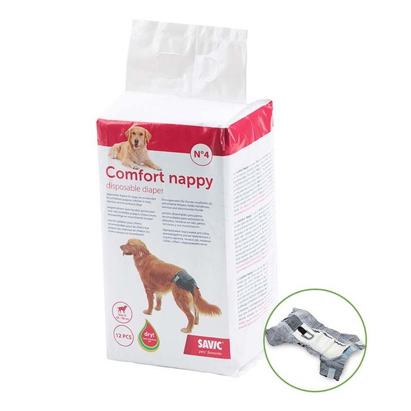 Savic Comfort Nappy Disposable Dog Diaper – SIZE 6
