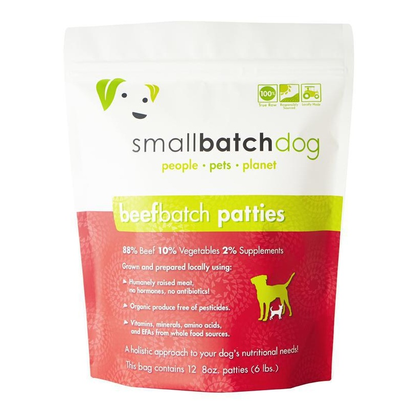 Small Batch Beef Frozen Raw Dog Food, Patties 6 lb