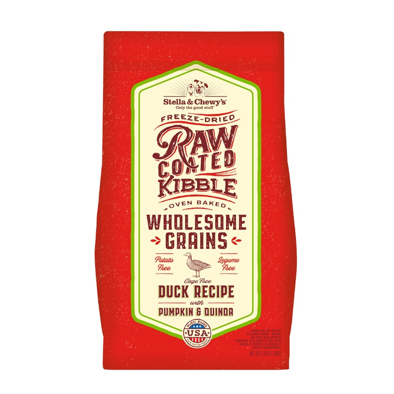 Stella & Chewy’s Raw Coated Kibble With Wholesome Grains Cage Free Duck Recipe Dry Dog Food