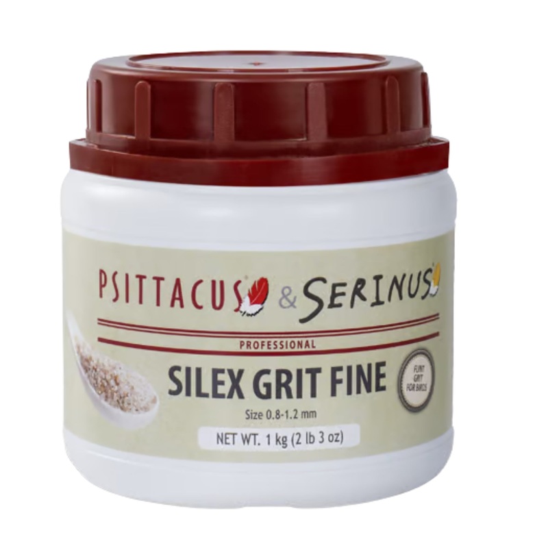Psittacus Silex Grit Fine 1kg  Natural Flint Grit for Small Parrots & Finches