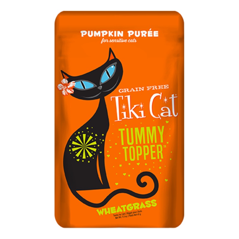 Tiki Cat Tummy Topper Pumpkin Puree & Wheatgrass