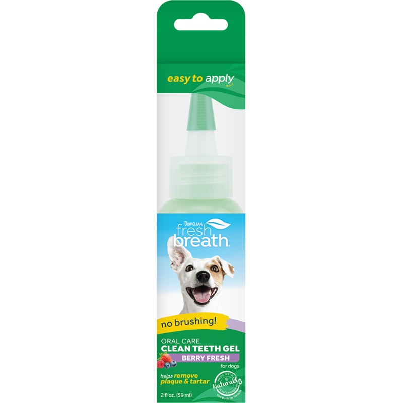 TropiClean Pet Oral Care Gel for Dogs with Berry Flavoring