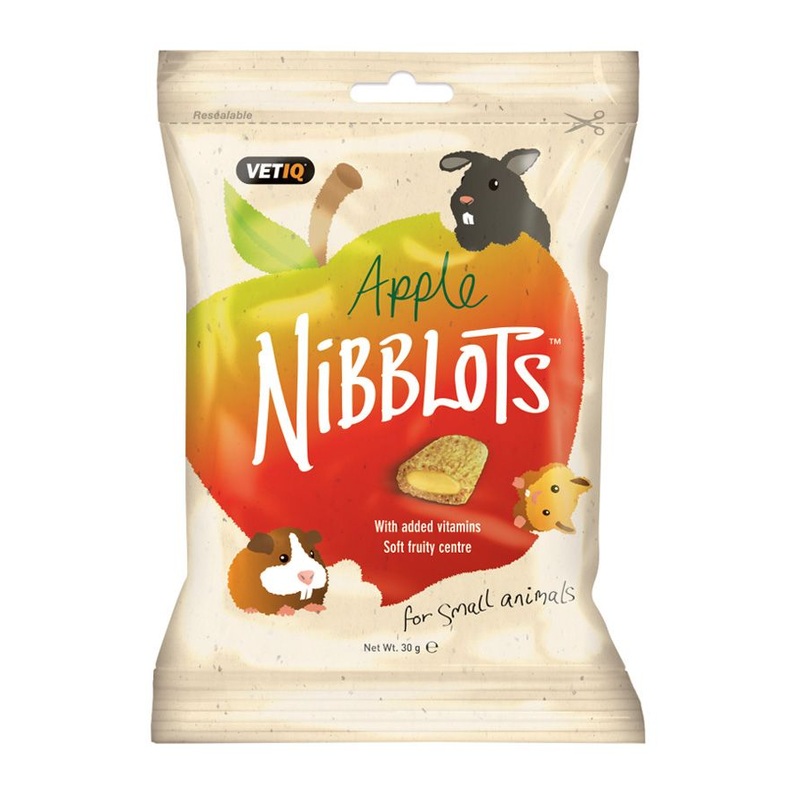 VetiQ Nibblots Apple Small Animal Treats 30g – 30g
