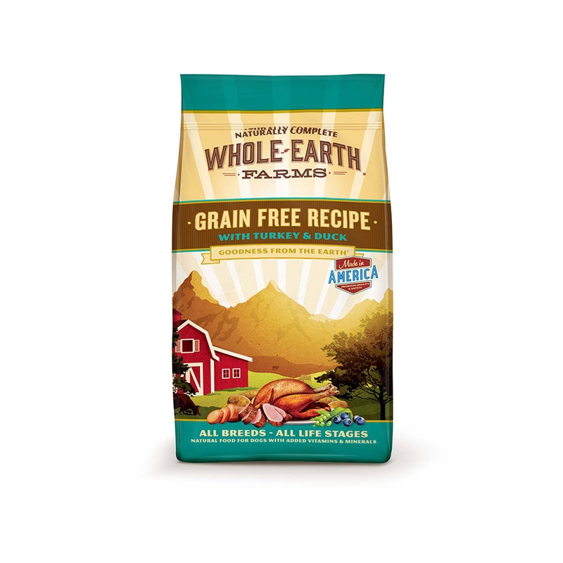 Whole Earth Farms Goodness from the Earth Grain Free Turkey & Duck Recipe Dog Food 25 Lbs