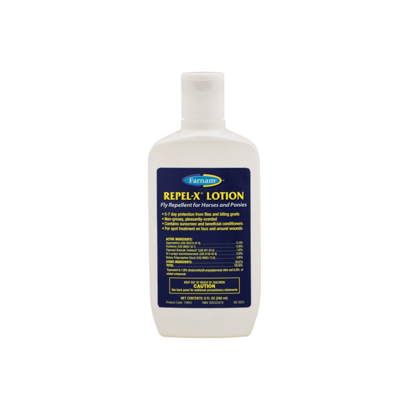Farnam Repel-X Lotion Fly Repellent for Horses and Ponies 8-oz