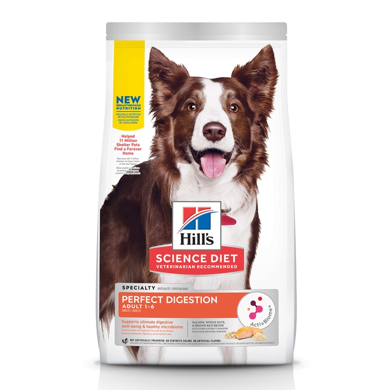 Hill’s Science Diet Adult Perfect Digestion Salmon Dry Dog Food, 12 lbs.