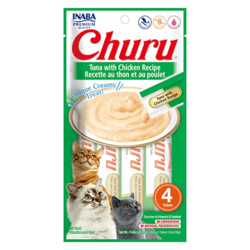Inaba – Churu Tuna with Chicken 4 Tubes 56g
