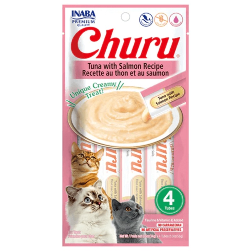 Inaba – Churu Tuna with Salmon 4 Tubes 56g