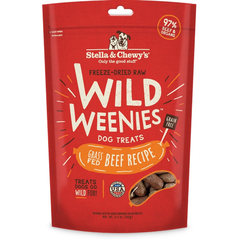 Stella & Chewy’s Wild Weenies Raw Beef Freeze Dried Raw Dog Treats