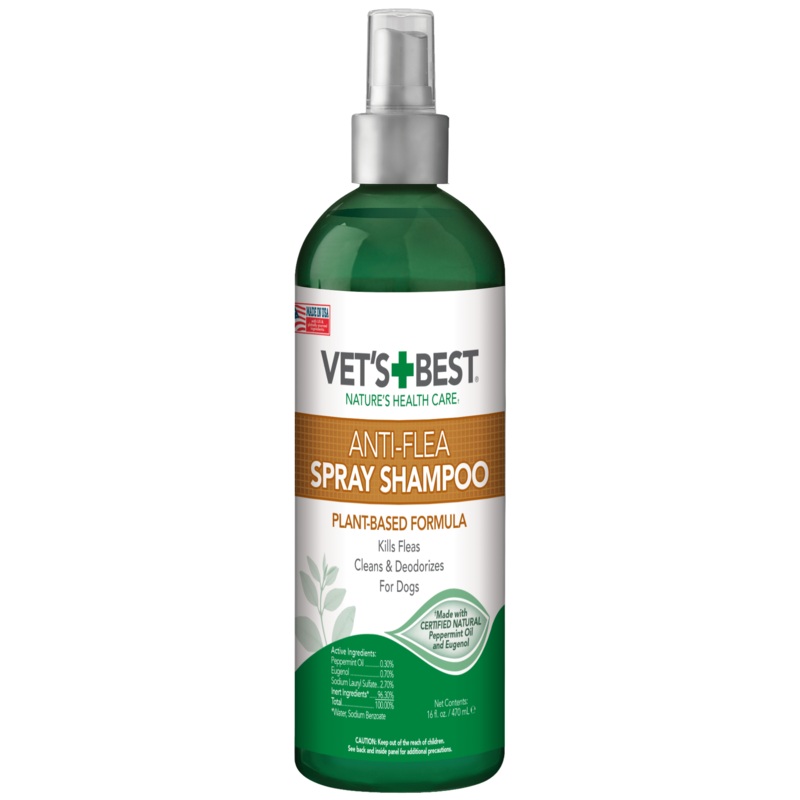 Vet’s Best Natural Anti-Flea Easy Spray Shampoo 16oz 16oz