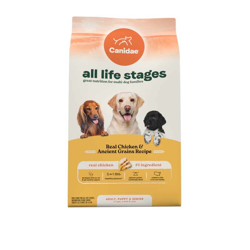 Canidae All Life Stages Dry Dog Food Real Chicken & Ancient Grains Recipe 40 LB