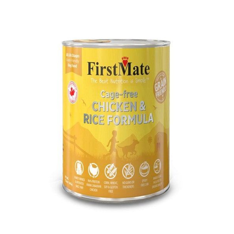 FirstMate Chicken with Rice Wet Dog Food 12.2 oz