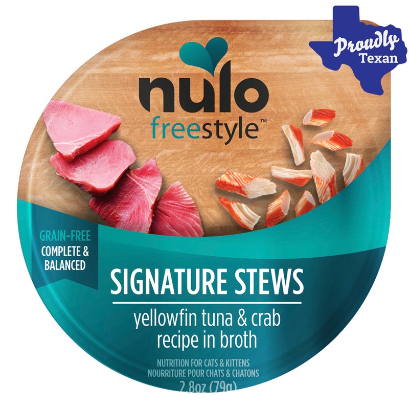 Nulo Freestyle Signature Stew Yellowfin Tuna and Crab Cat Food Cups 2.8 oz