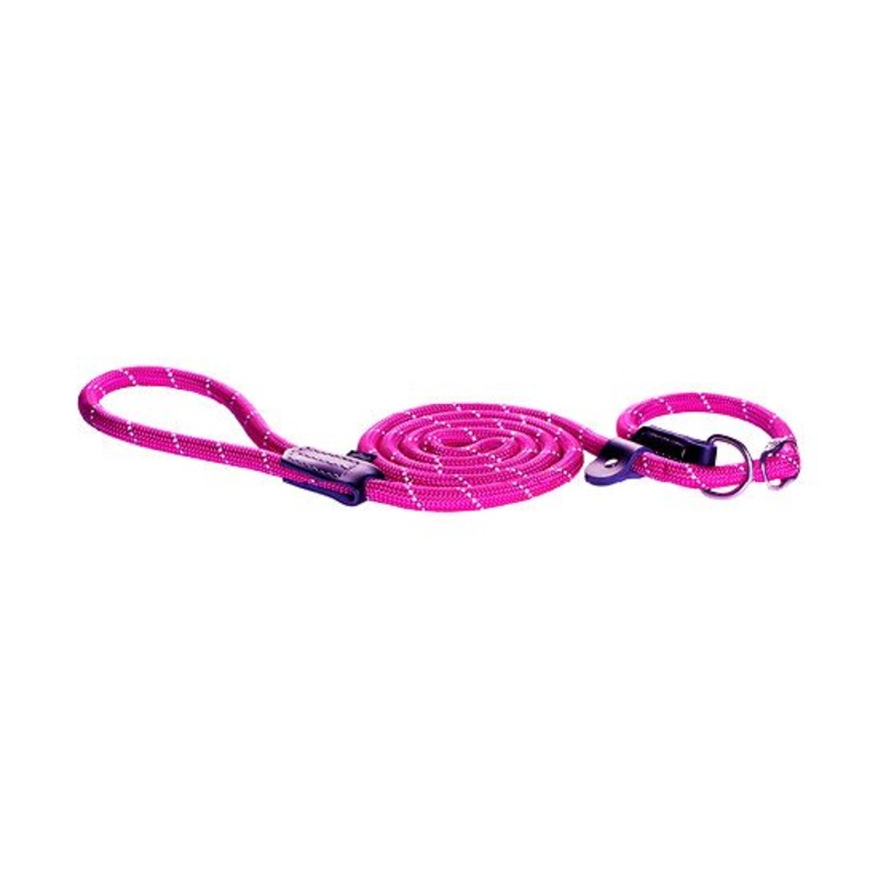 Rogz Classic Rope Long Dog Leash – BLACK M