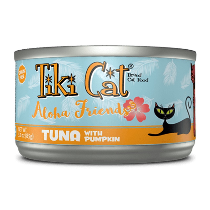 Tiki Cat Aloha Friends Grain Free Tuna with Pumpkin Canned Cat Food 3 oz