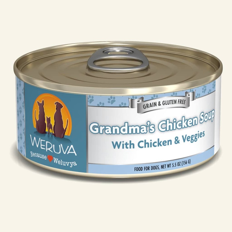 Weruva Grain Free Grandma’s Chicken Soup With Chicken & Veggies Canned Dog Food