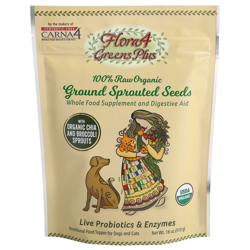 Flora4 Organic Greens Plus Sprouted Seeds Supplement 1.5 oz (Trial Size)