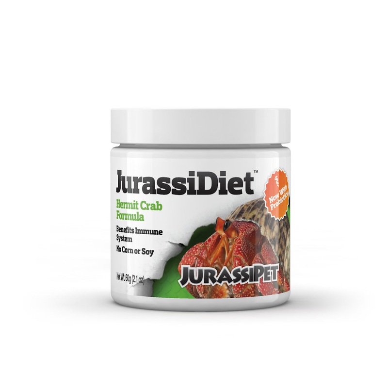 JurassiDiet – Hermit Crab w/Probiotics JurassiDiet – Hermit Crab w/Probiotics 60 g / 2.1 oz. – MAP Price $5