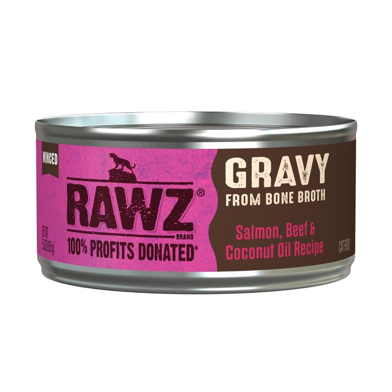 RAWZ Cat Gravy Salmon, Beef & Coconut Oil 5.5oz Single 5.5oz