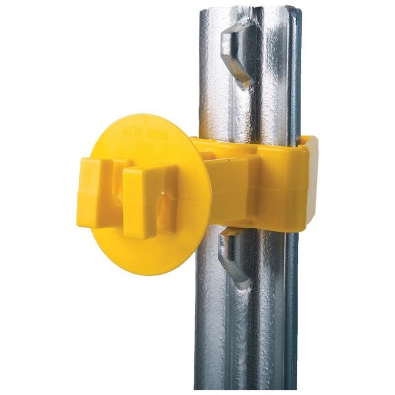 SNUG EXTRA LENGTH T-POST INSULATOR 25 PACK Yellow