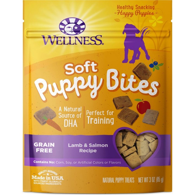 Wellness Soft Puppy Bites Lamb & Salmon Recipe Dog Treats 3 oz