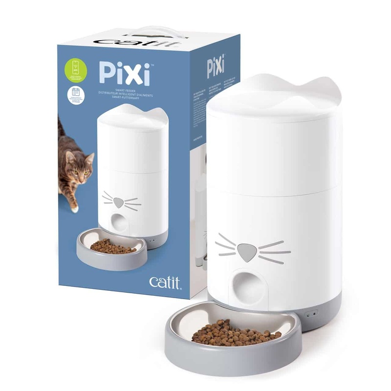 Catit Pixi Smart Feeder White / Gray