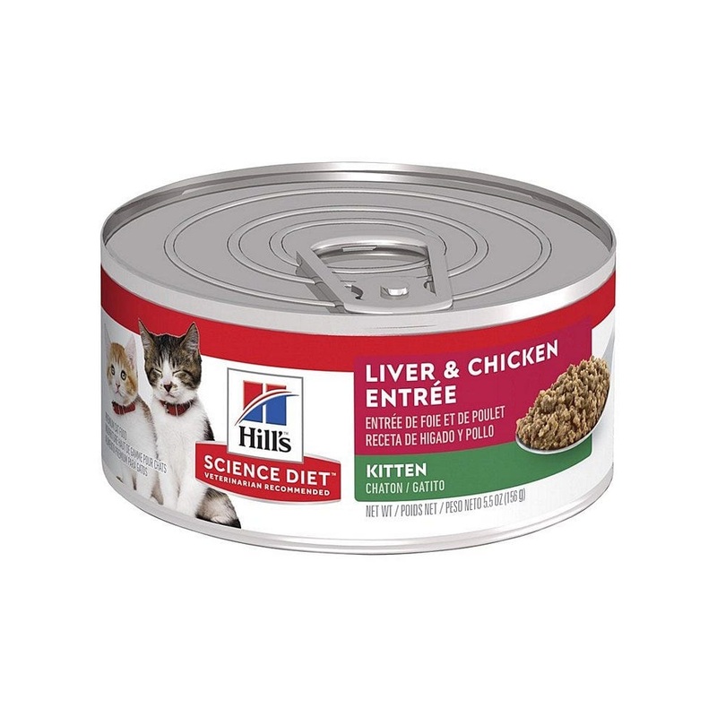 Hill’s Science Diet Kitten Liver/Chicken Entree for Cats 5.5 oz
