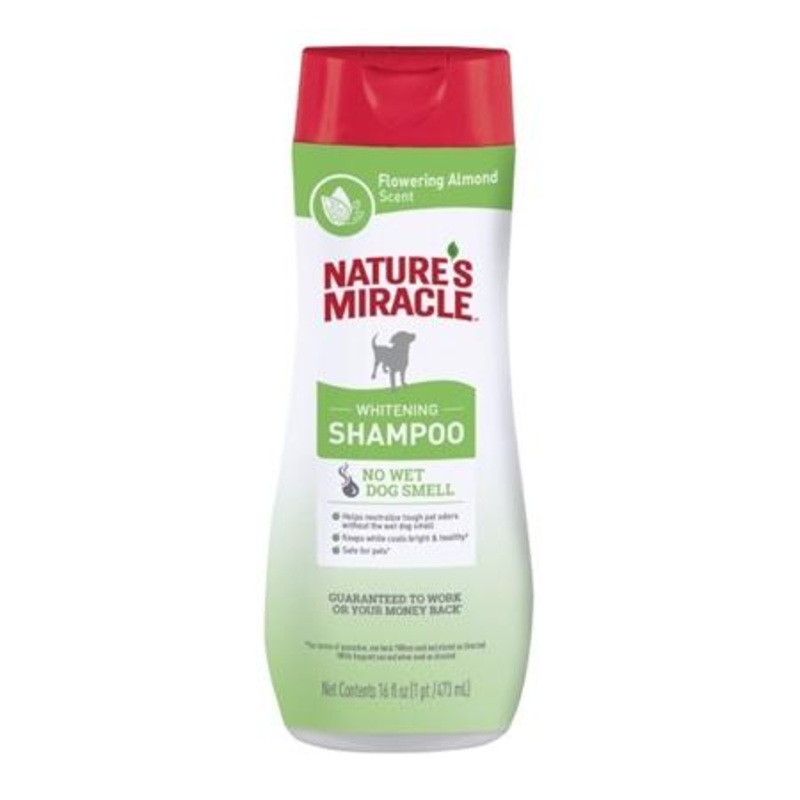 Natures Miracle Whitening Shampoo – Flowering Almond Scent for Dogs, 16 Ounces