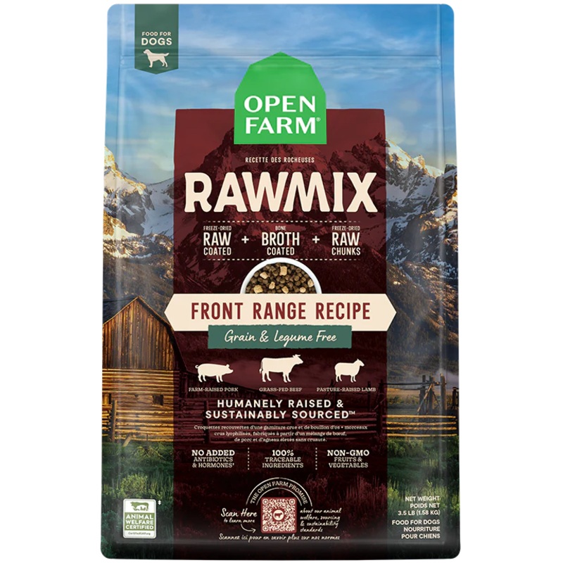 Open Farm Raw Mix Grain Free Front Range Dog Food 1.59kg