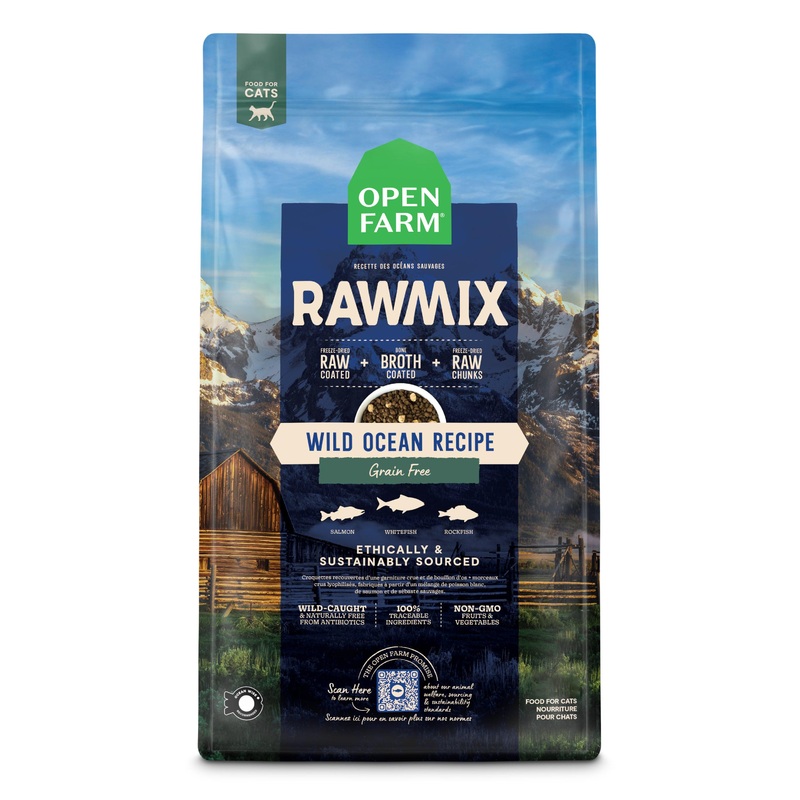 Open Farm Raw Mix Wild Ocean Dry Cat Food 2.25 lb