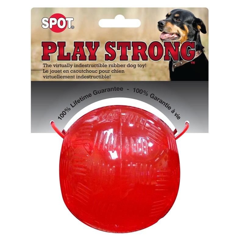 SPOT Play Strong Virtually Indestructible Rubber Ball Small