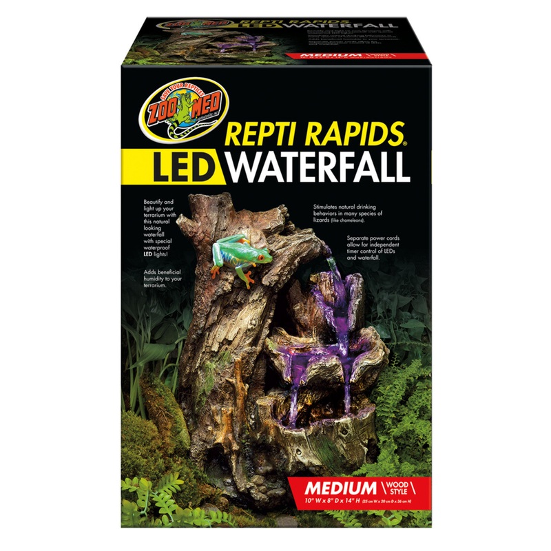 Zoo Med Repti Rapids LED Wood Waterfall