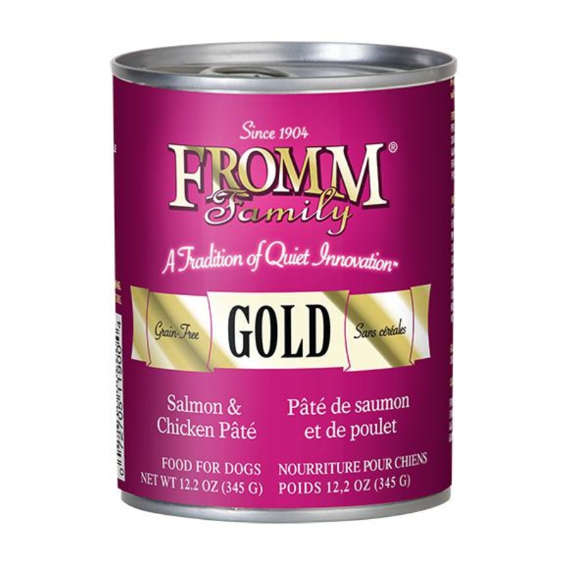 Fromm Pate Salmon and Chicken Wet Dog Food 12.2 oz