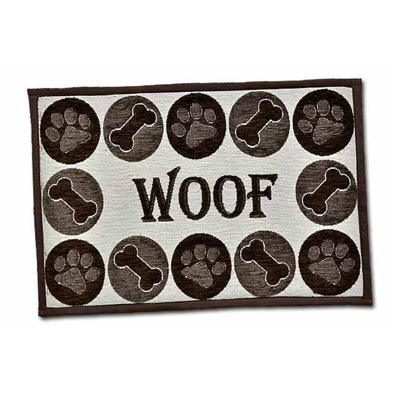 Loving Pets Fashion Pet Food & Water Mat Chenille