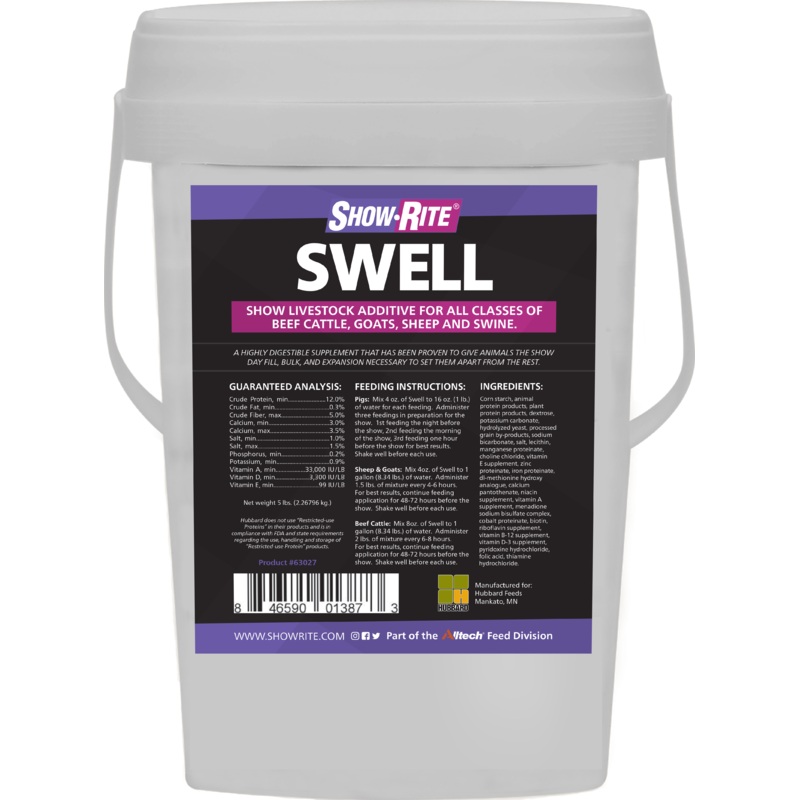 ShowRite Swell Pail 5 lb. (Call to Special Order)