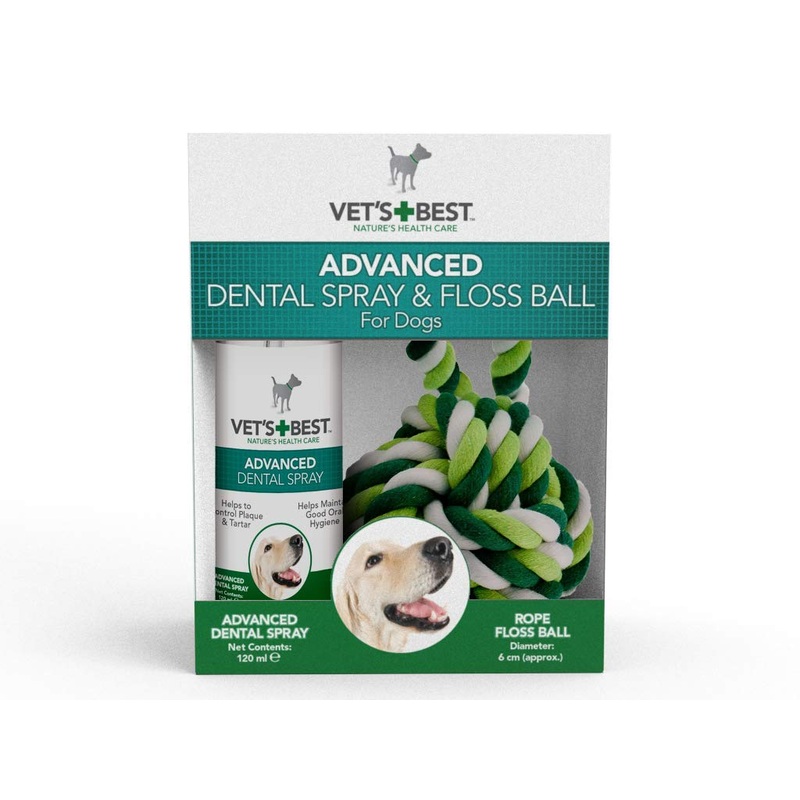 Vets Best – Advanced Dental Spray & Floss Ball Kit