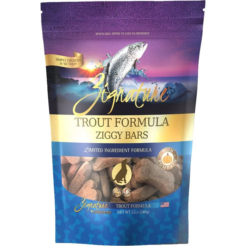 ZIGGY BARS DOG BISCUIT TROUT & SALMON FORMULA TREATS 12OZ