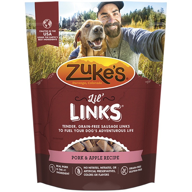 Zukes Lil’ Links Grain Free Pork and Apple Recipe for Dogs