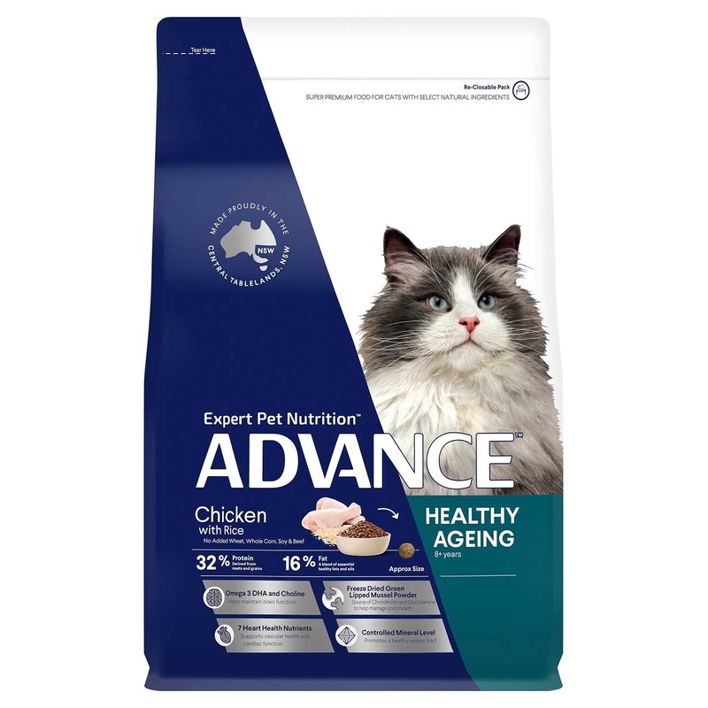 Advance Cat Food Healthy Ageing Chicken with Rice 4kg