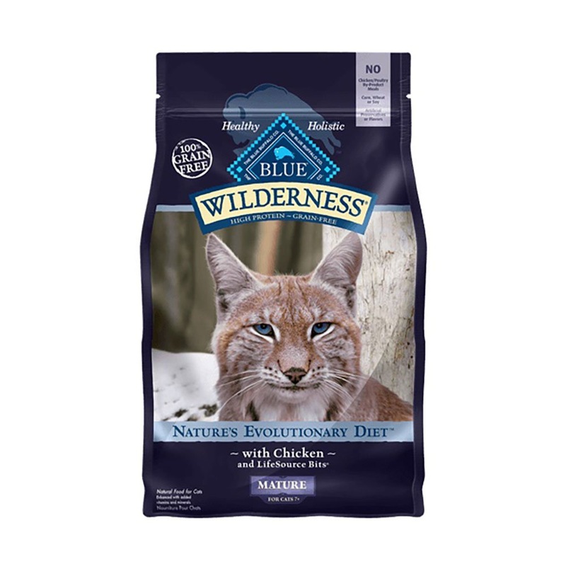 Blue Buffalo Wilderness Grain-Free Nature’s Evolutionary Diet Dry Mature Cat Food Chicken 5 lb
