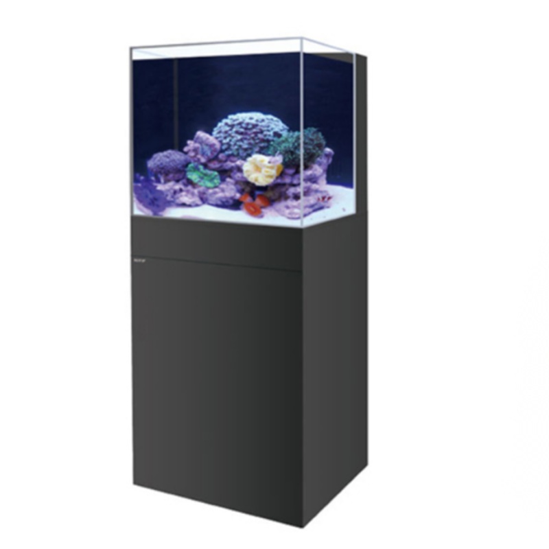 Boyu Marine Aquarium-Black, Tank + Cabinet Set (Back Filtration System)[Dimension – 673x534x483cm]