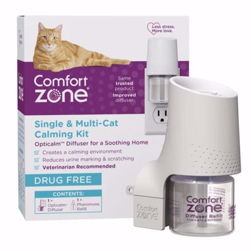 Comfort Zone Single & Multi-Cat Soothing Diffuser Kit 1 diffuser and 1 refill