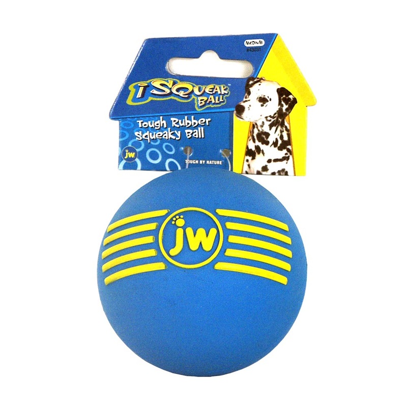 JW iSqueak Ball Dog Toys Color Medium