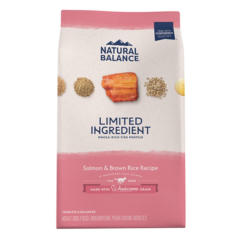 Limited Ingredient Diet Salmon & Brown Rice Recipe Dry Dog Food 4-lb