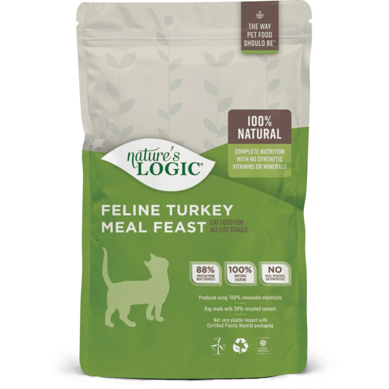Natures Logic Feline Turkey Meal Feast Dry Cat Food 3.3 LB