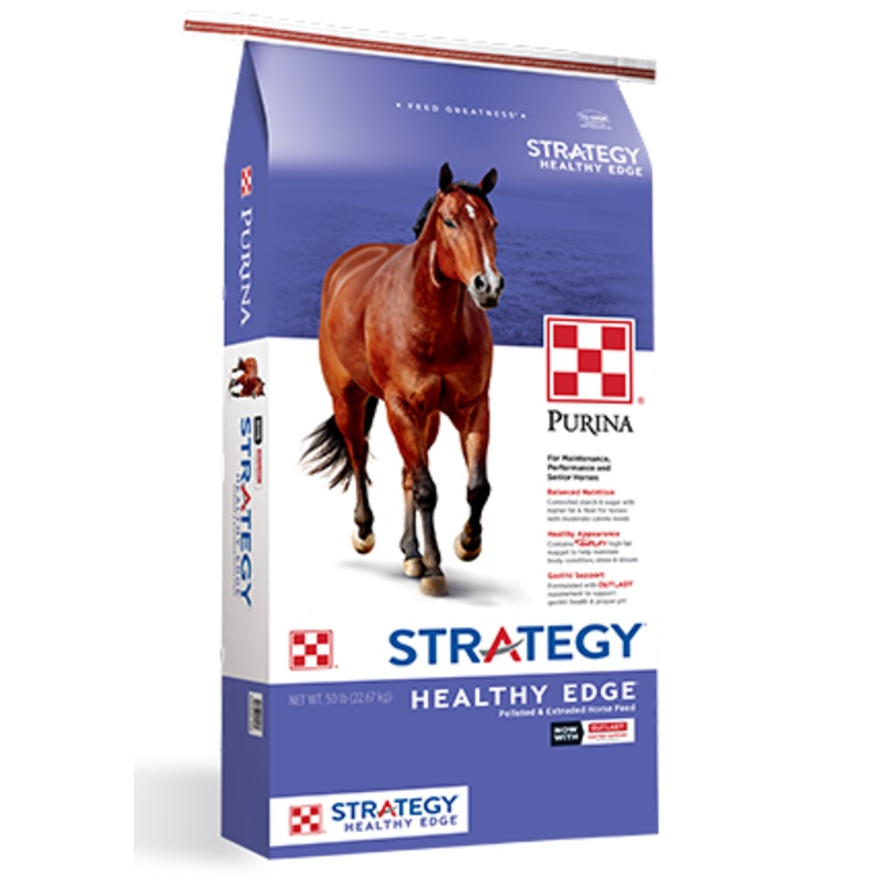 Purina Strategy Healthy Edge Horse Feed 50 lbs